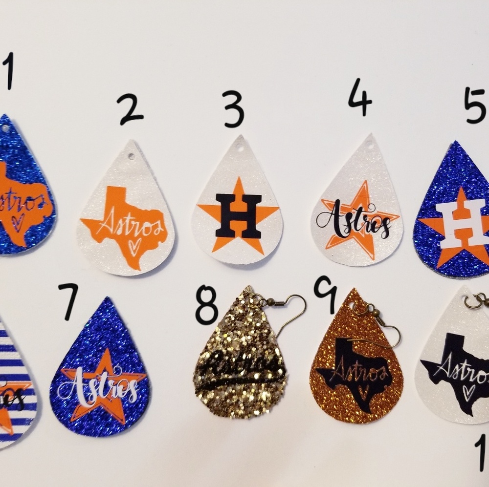 Astros earrings
